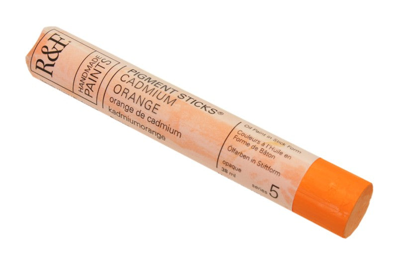 R&F Pigment Sticks, 38ml, Cadmium Orange by R&F Pigment Sticks R\u0026F Pigment Stick - Cadmium Green Pale, 38 ml stick R\u0026F Pigment
