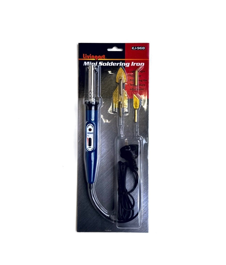 Heating Iron EJ 968 4 tips blue handle
