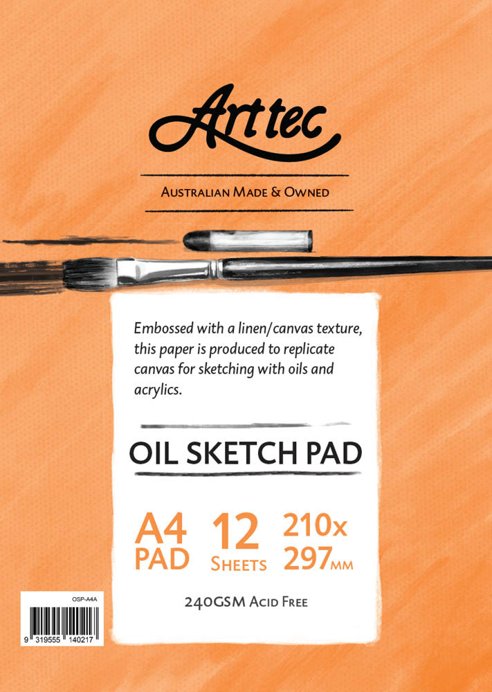 Arttec Oil Sketch Paper Pad 12 Shts