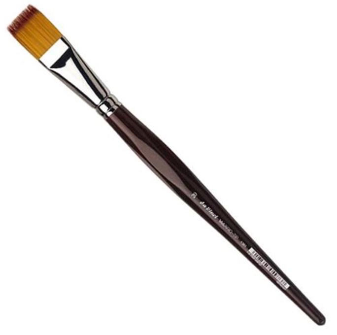 Da Vinci 1381 VARIO-TIP synthetic brush flat Bordeaux coloured handles