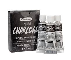 Schmincke | Liquid Charcoal | 5ml Trio