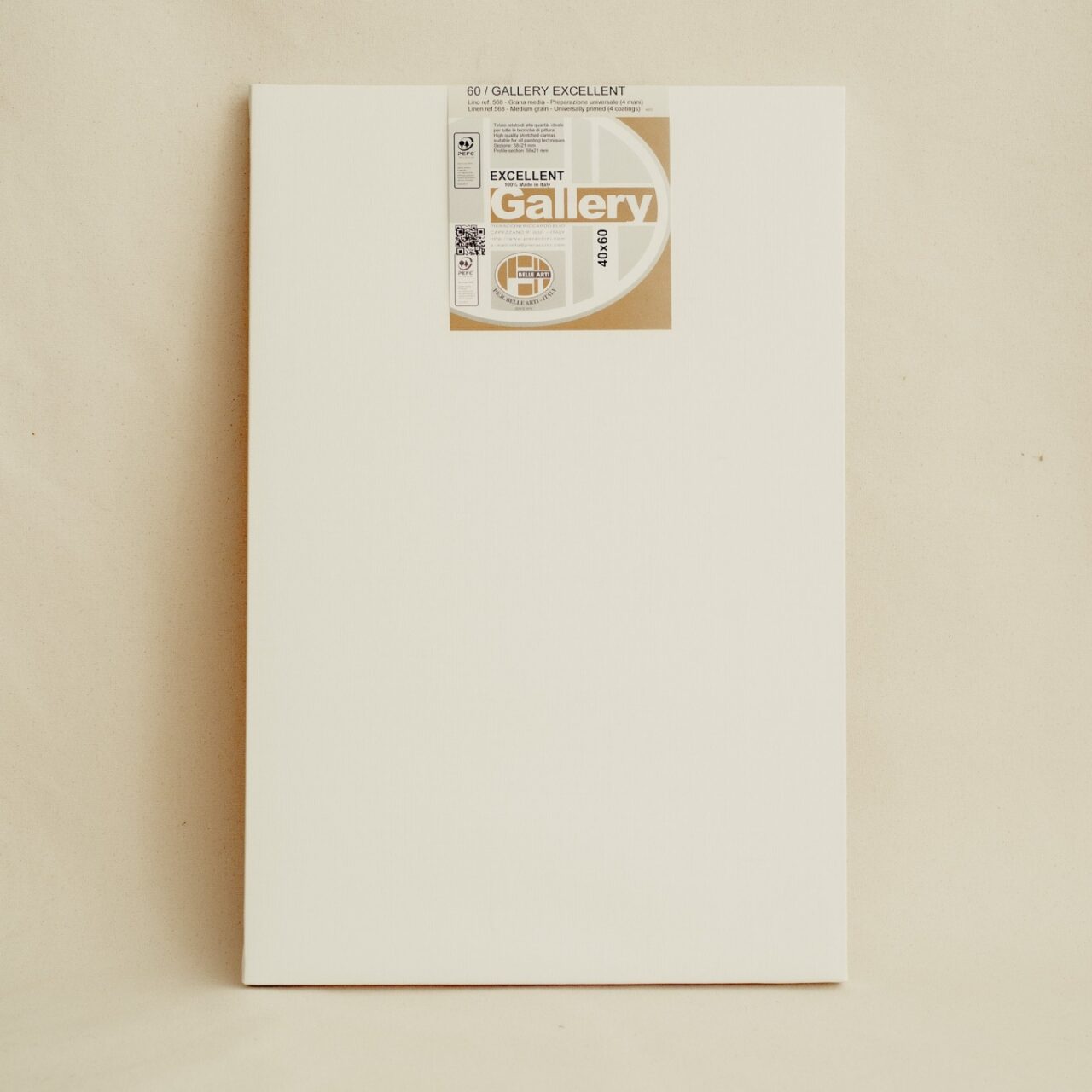 Belle Arti | 568 Gallery Excellent Lino Universal Primed Pre-stretched Linen