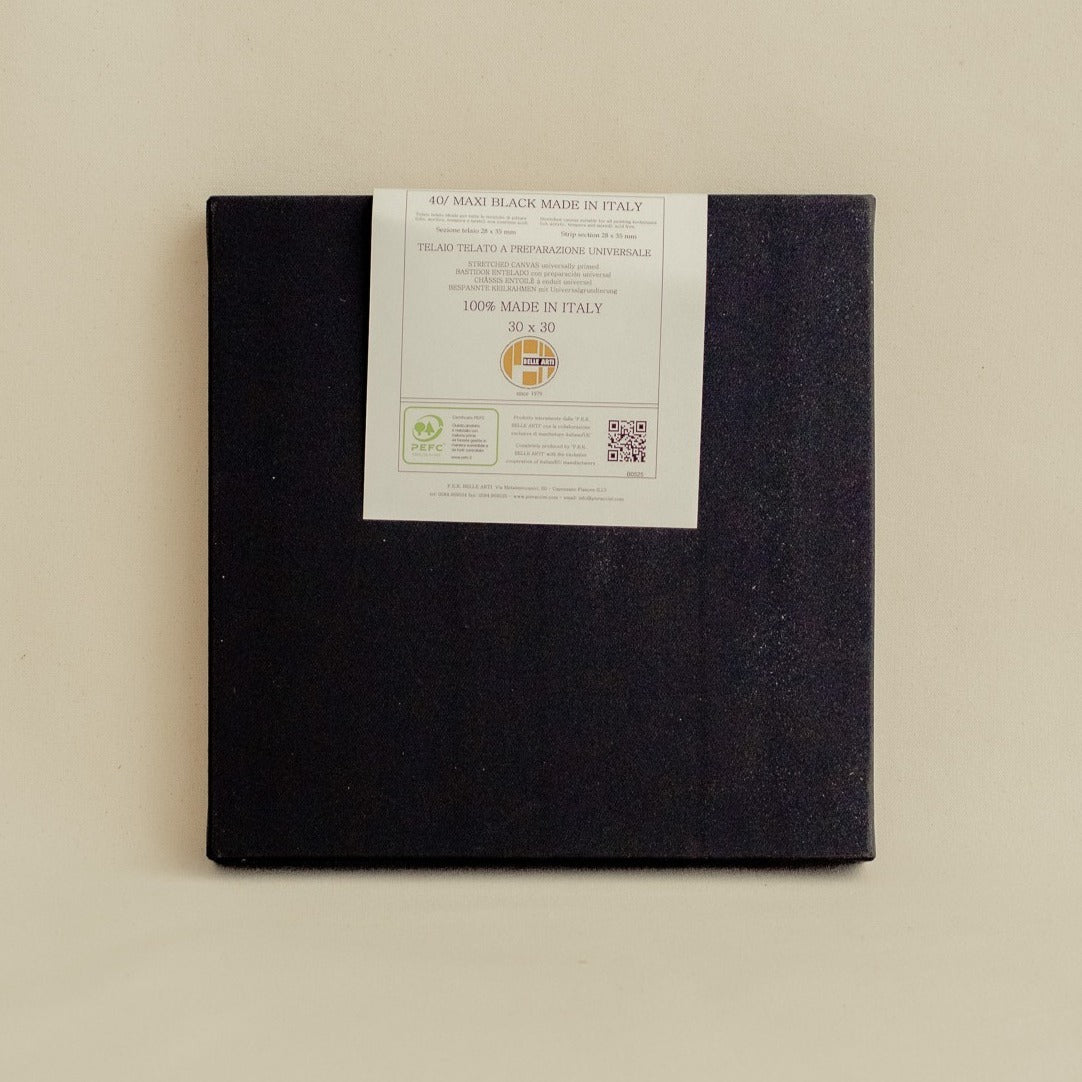 Belle Arti | 787 Maxi Pre-stretched Cotton Black